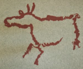 Matrona-collection, The Bull, cave painting from France, Stone Age